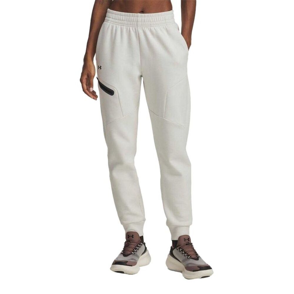 Under Armour Womens/Ladies Unstoppable Fleece Athletic Joggers / White